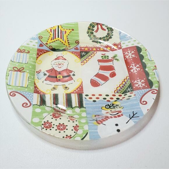Christmas Holiday Theme Glass Serving Plate - Picture 5 of 9